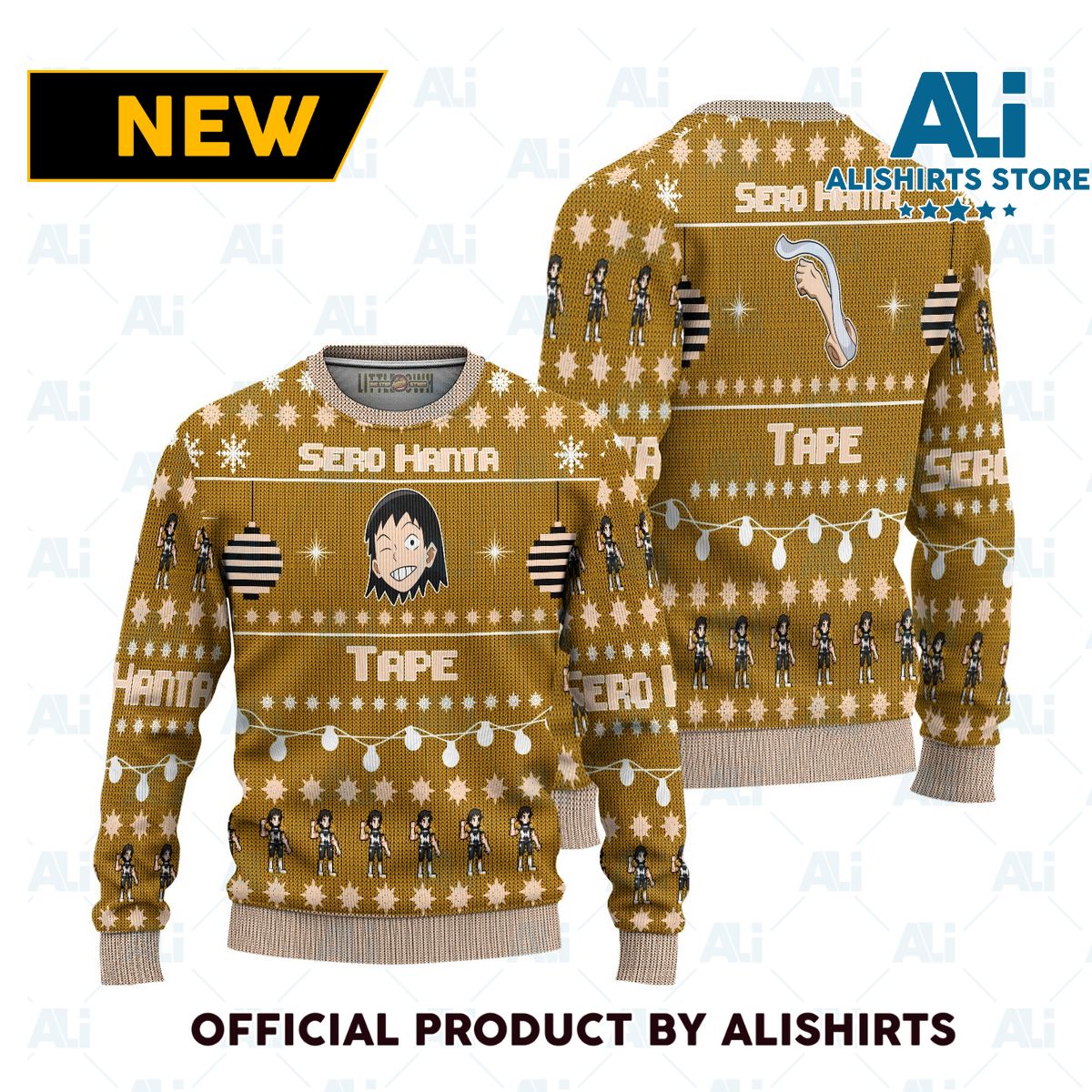 Hanta Sero Anime Ugly Christmas Sweater Custom My Hero Academia