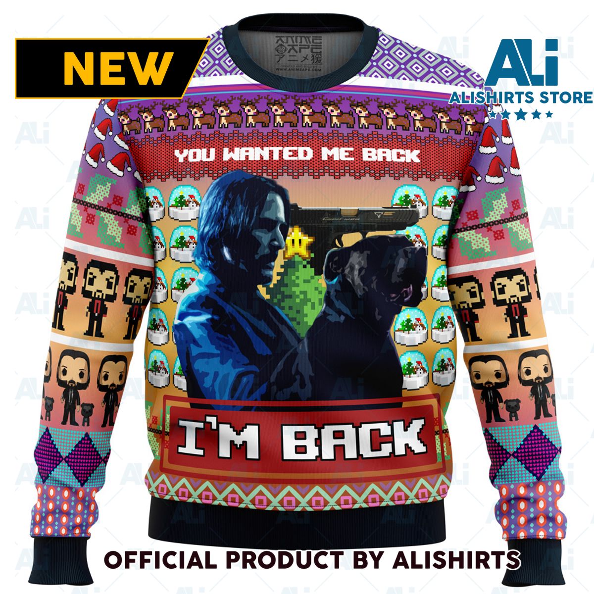 John Wick Ugly Christmas Sweater