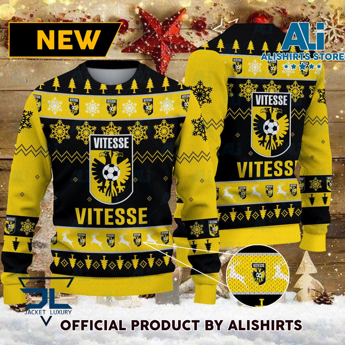 Vitesse Eredivisie Ugly Christmas sweater