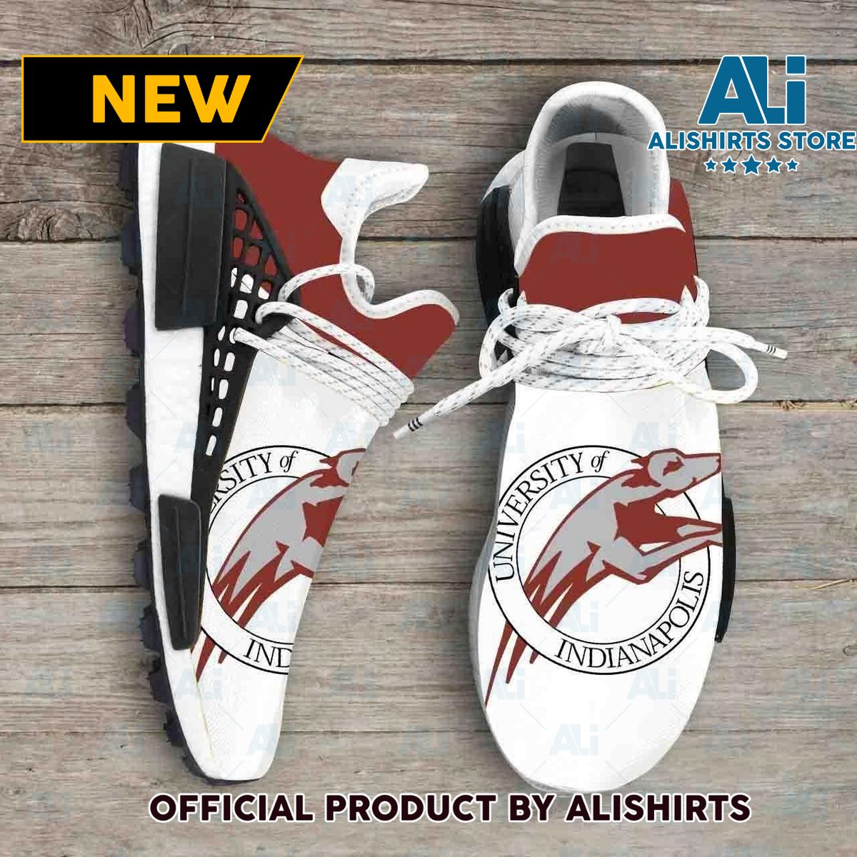 Indianapolis Greyhounds Ncaa NMD Human Race shoes Adidas NMD Sneakers