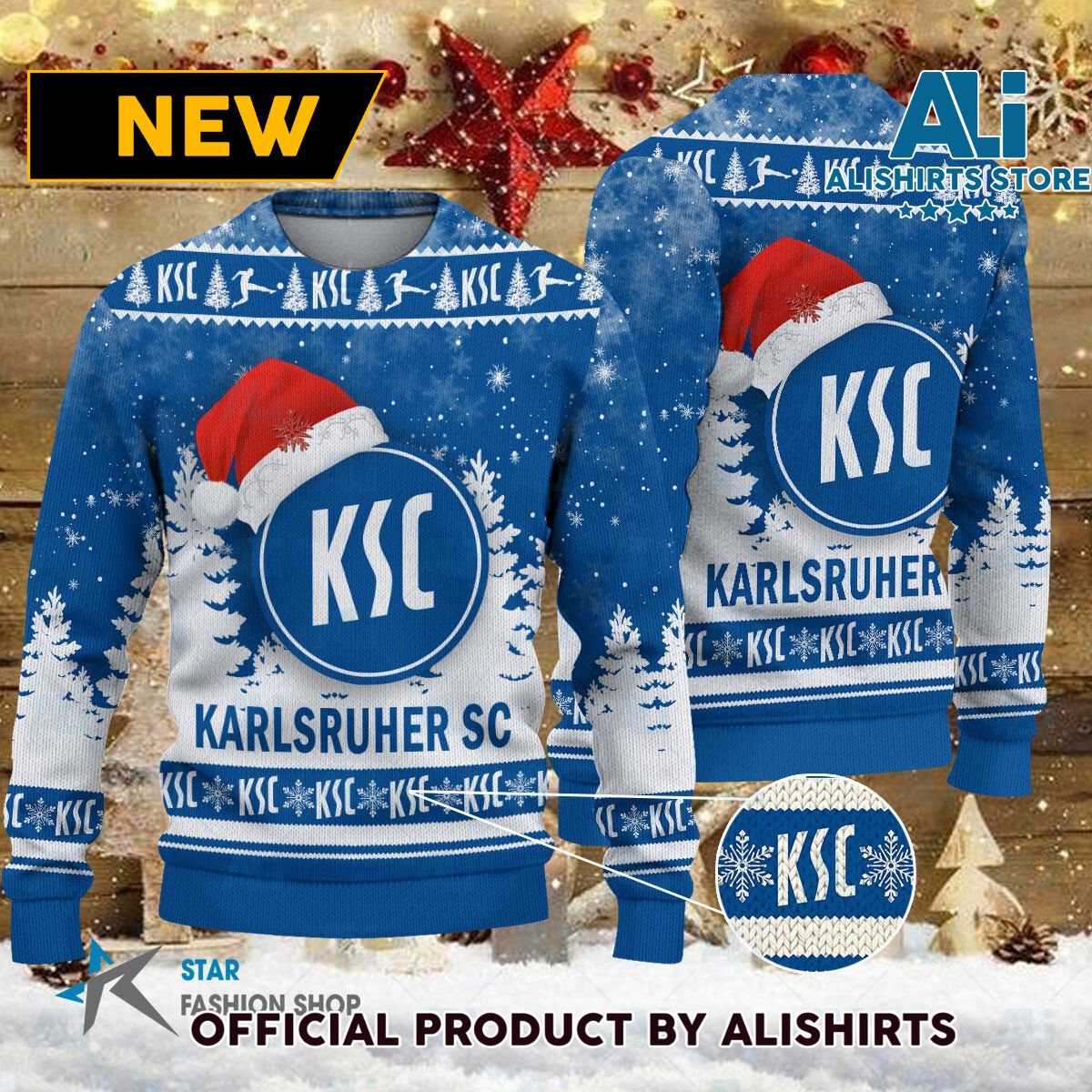 Karlsruher SC Bundesliga Football Christmas sweater jumper