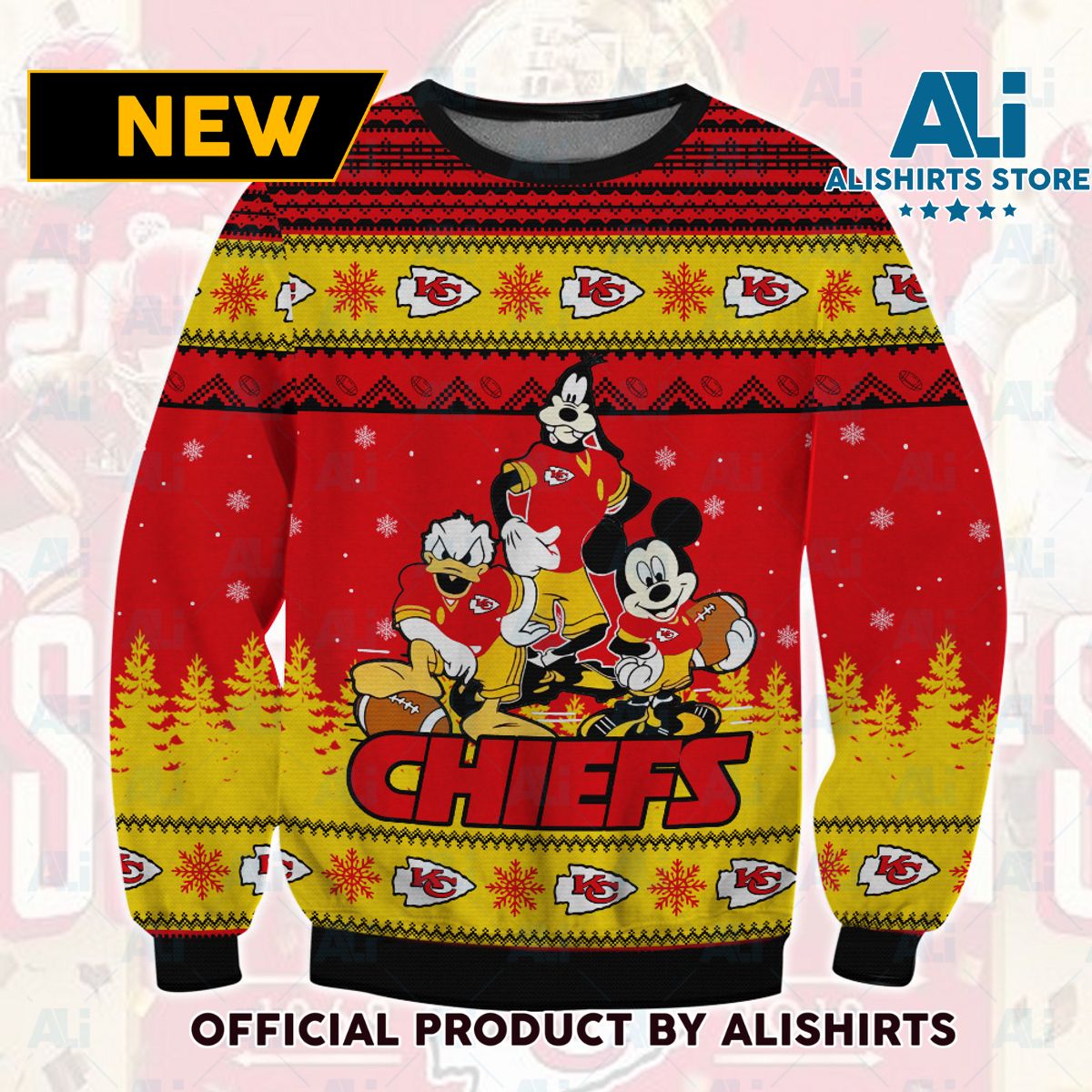 Kansas City Chiefs Mickey Ugly Sweater