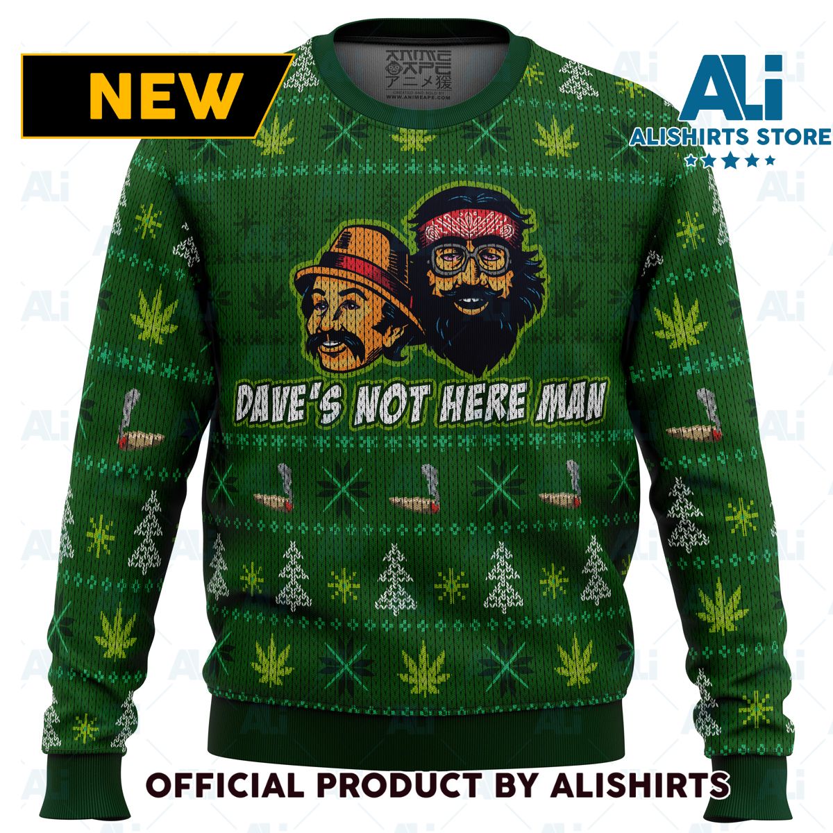 Cheech And Chong Ugly Christmas Sweater