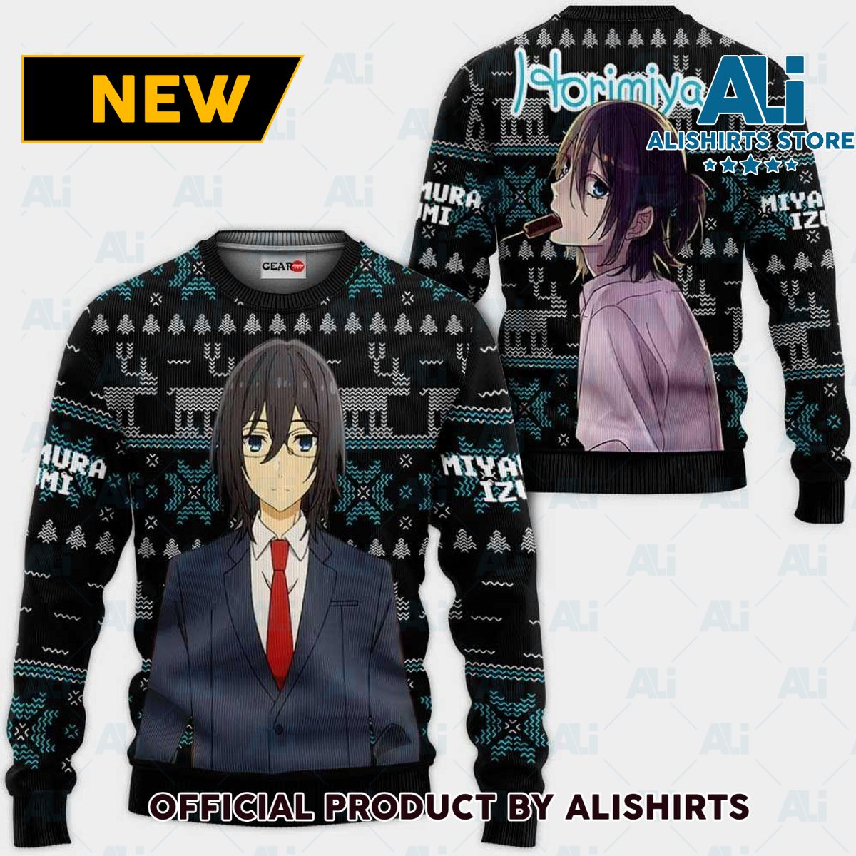 Miyamura Izumi Ugly Christmas Sweater Custom Anime Horimiya