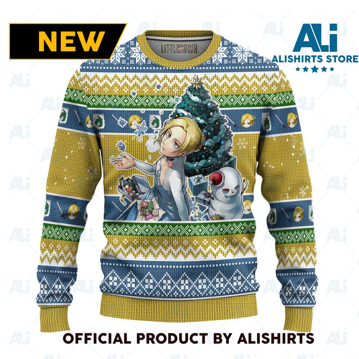 Annie Leonhart Attack On Titan Anime Ugly Christmas Sweater