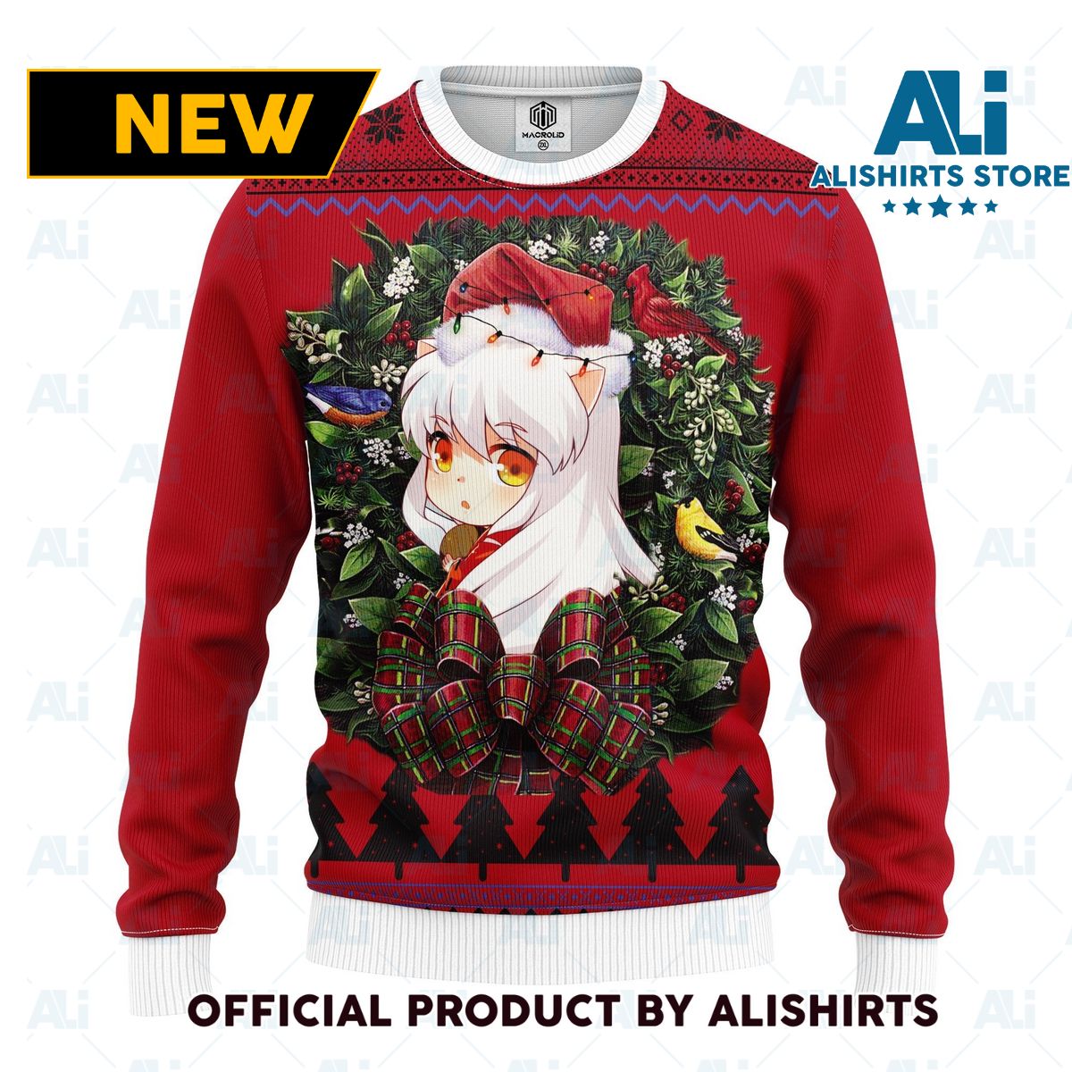 Inuyasha Cute Anime Ugly Christmas Sweater