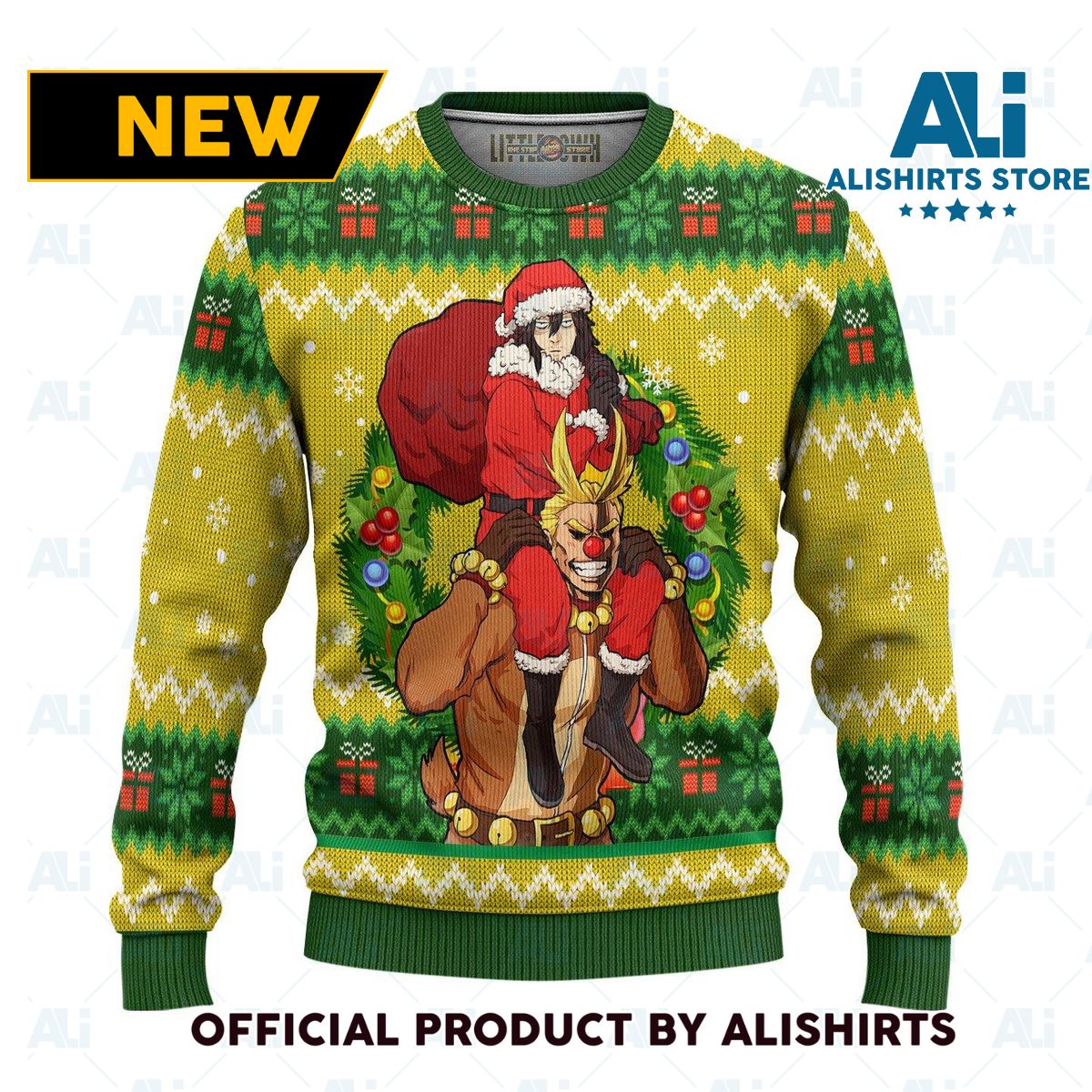 Aizawa My Hero Academia Anime Ugly Christmas Sweater