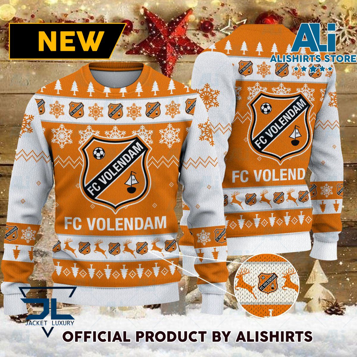 FC Volendam Eredivisie Ugly Christmas sweater