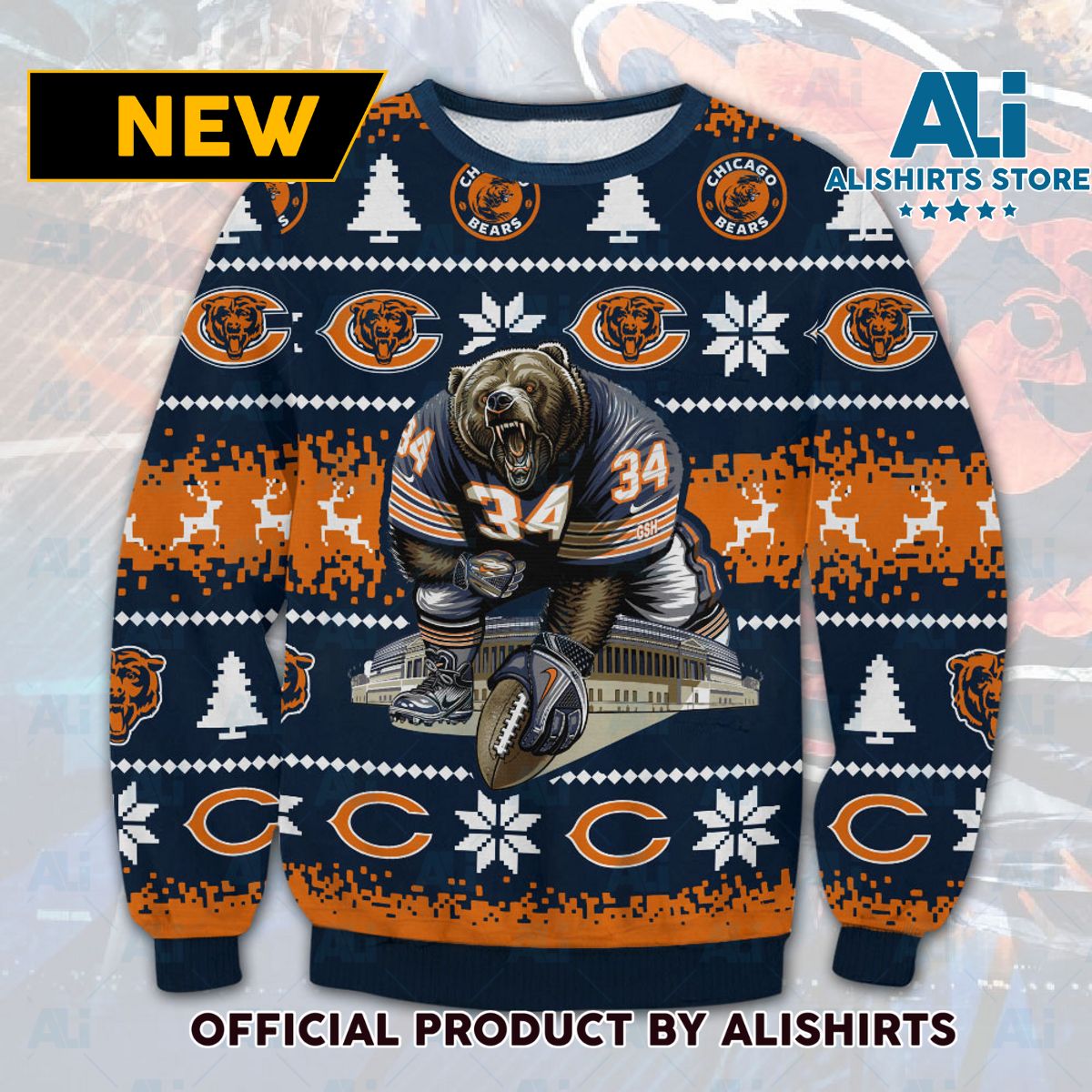 Chicago Bears Ugly Christmas Sweater