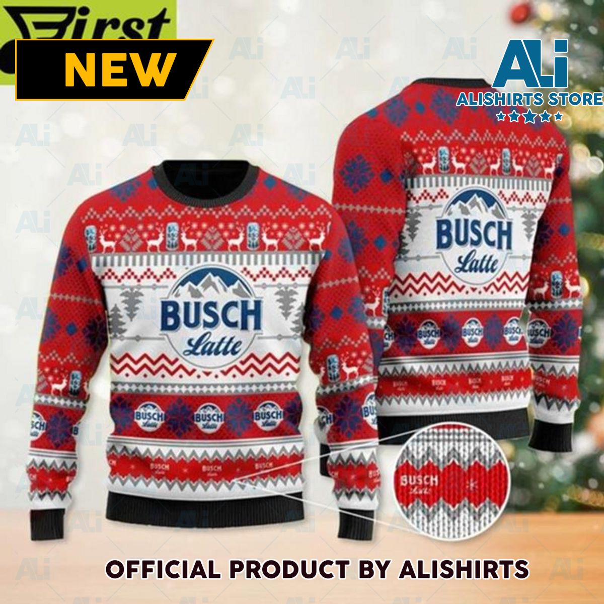 Busch Light Ugly Sweater