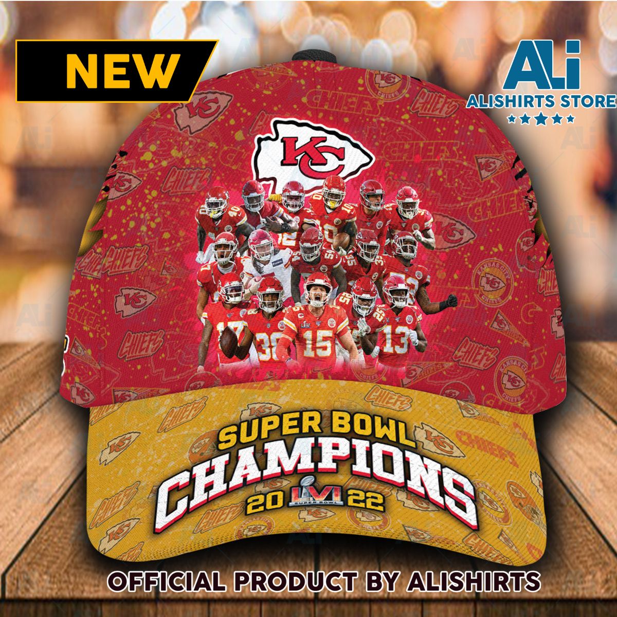 Personalized Kansas City Chiefs 2022 Super Bowl Champion Classic Cap