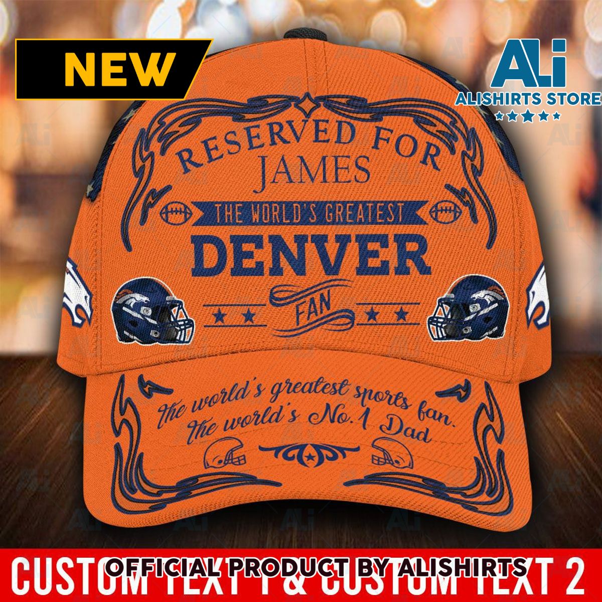 Personalized Denver Broncos World Greatest Fan Classic Cap