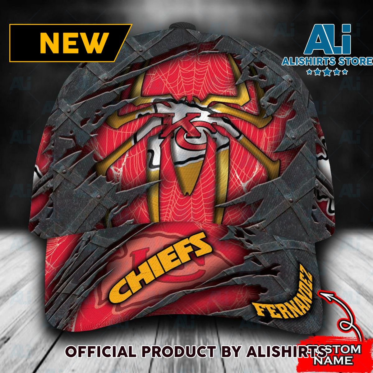 Personalized Kansas City Chiefs Spider Man Classic Cap