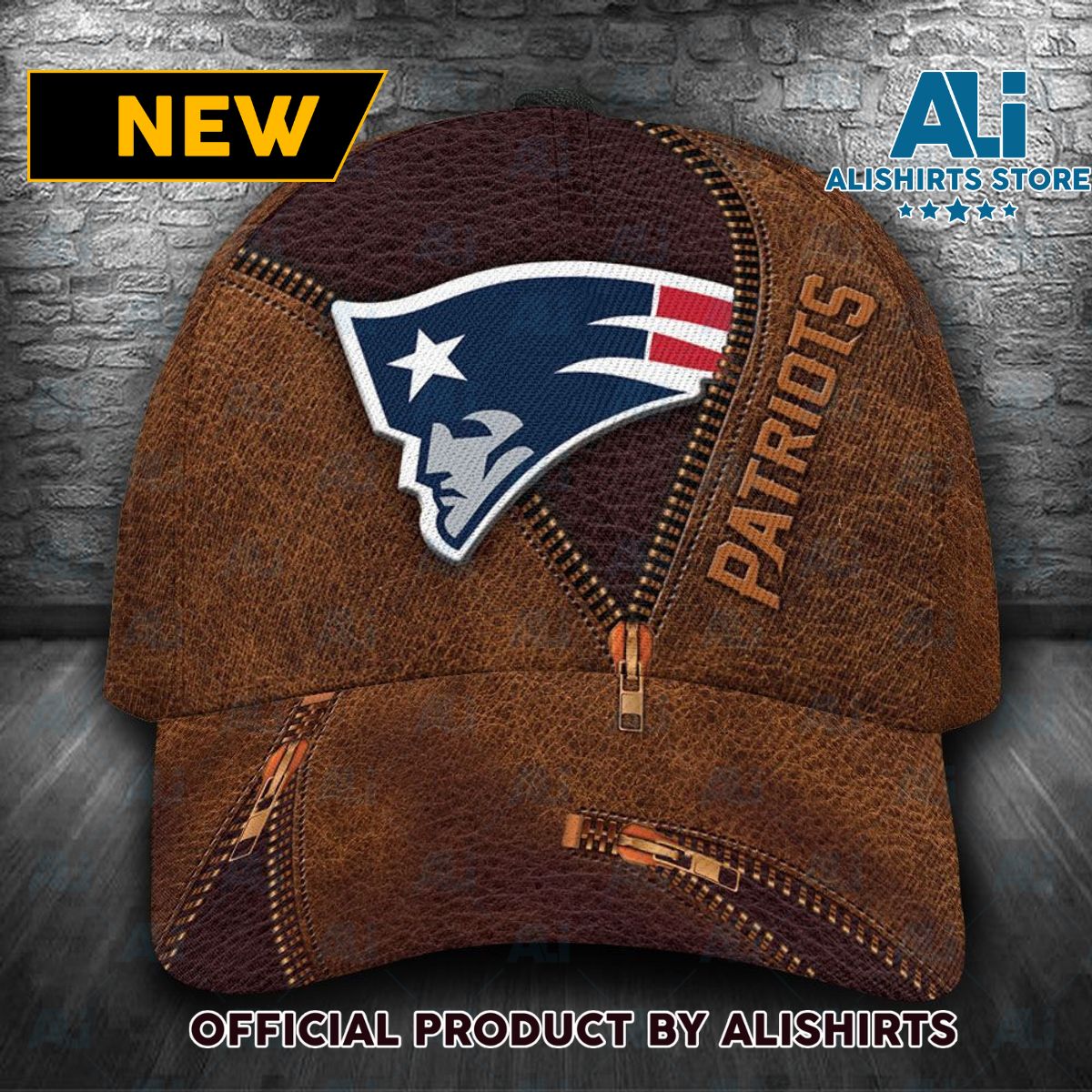 Personalized New England Patriots Zip Classic Cap