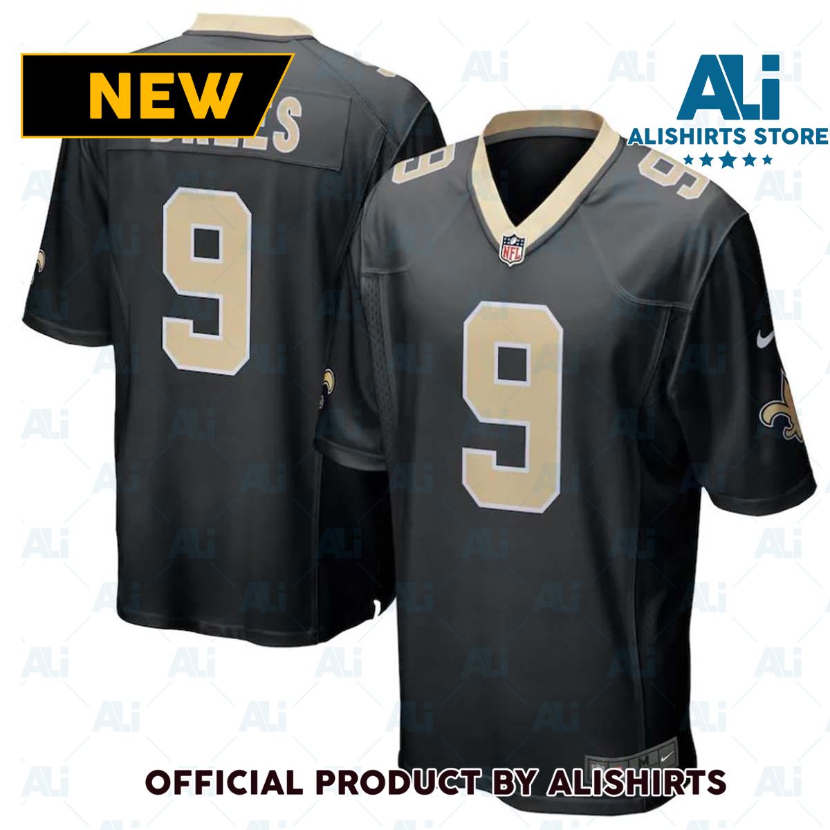 Nike New Orleans Saints Drew Brees  9 Game NFL Football Jersey