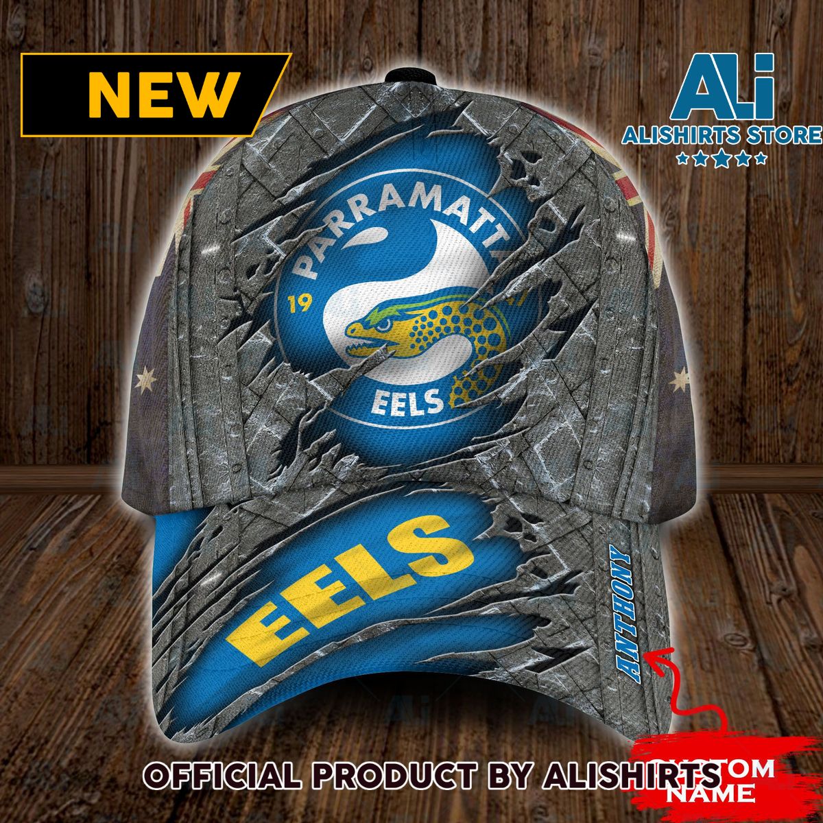 Personalized Parramatta Eels NRL Classic Cap