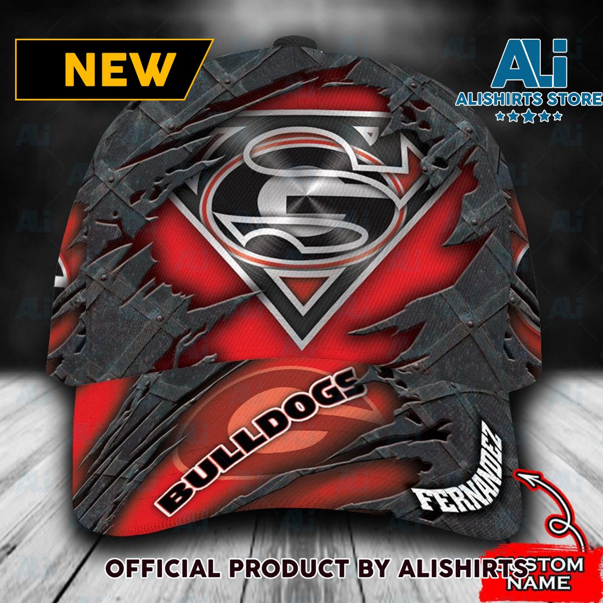 Personalized Georgia Bulldogs Superman Classic Cap