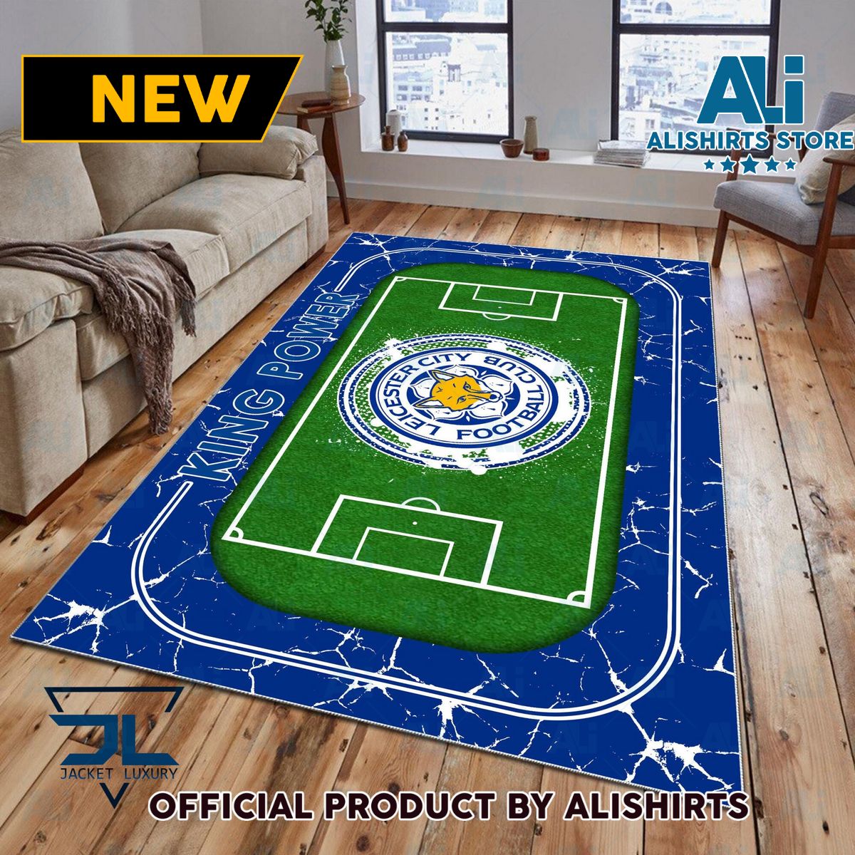 Leicester City FC EPL Team Rug Carpet
