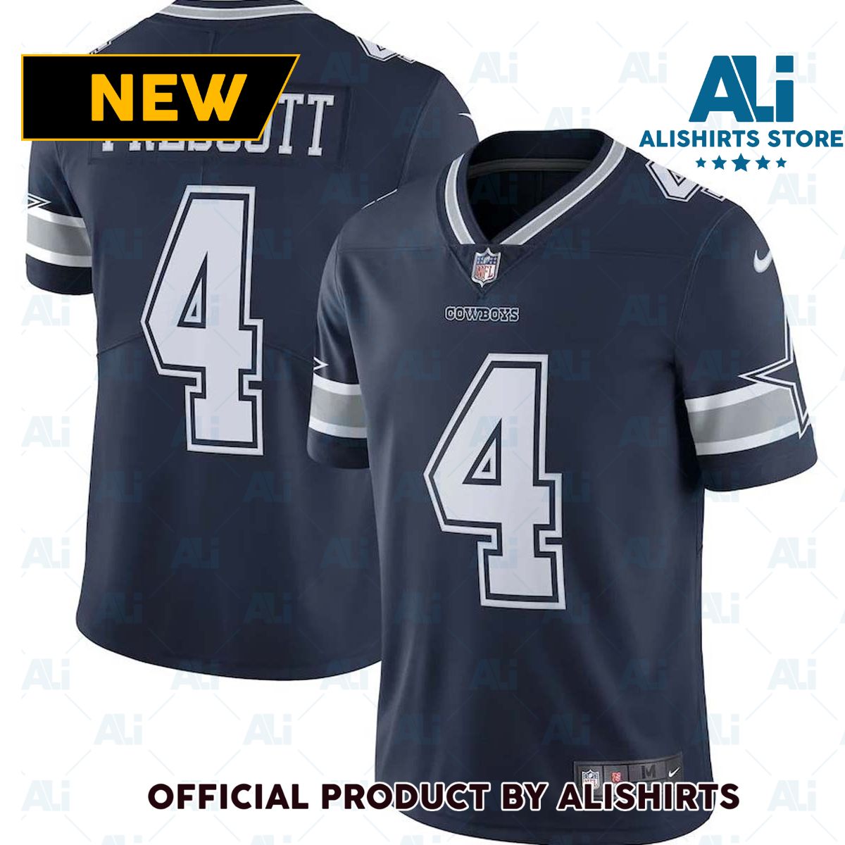 Nike Dallas Cowboys Dak Prescott  4 Limited NFL Football Jersey