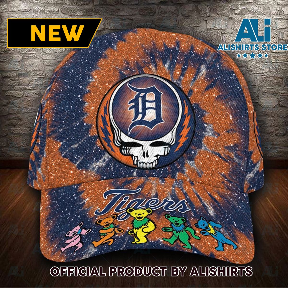 Detroit Tigers Grateful Dead Classic Cap