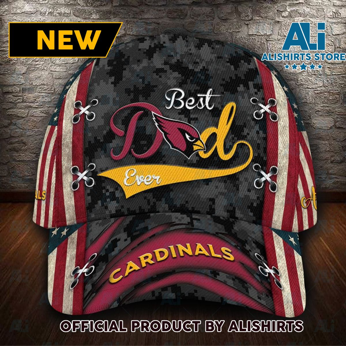 Personalized Arizona Cardinals Best Dad Classic Cap