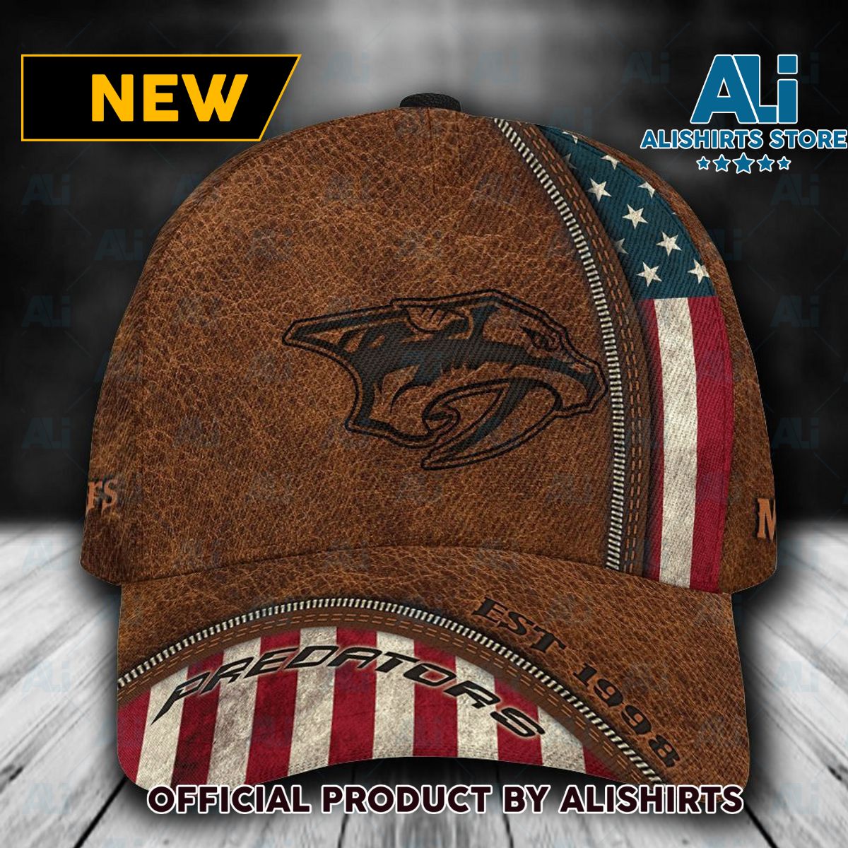 Personalized Nashville Predators USA Flag Classic Cap