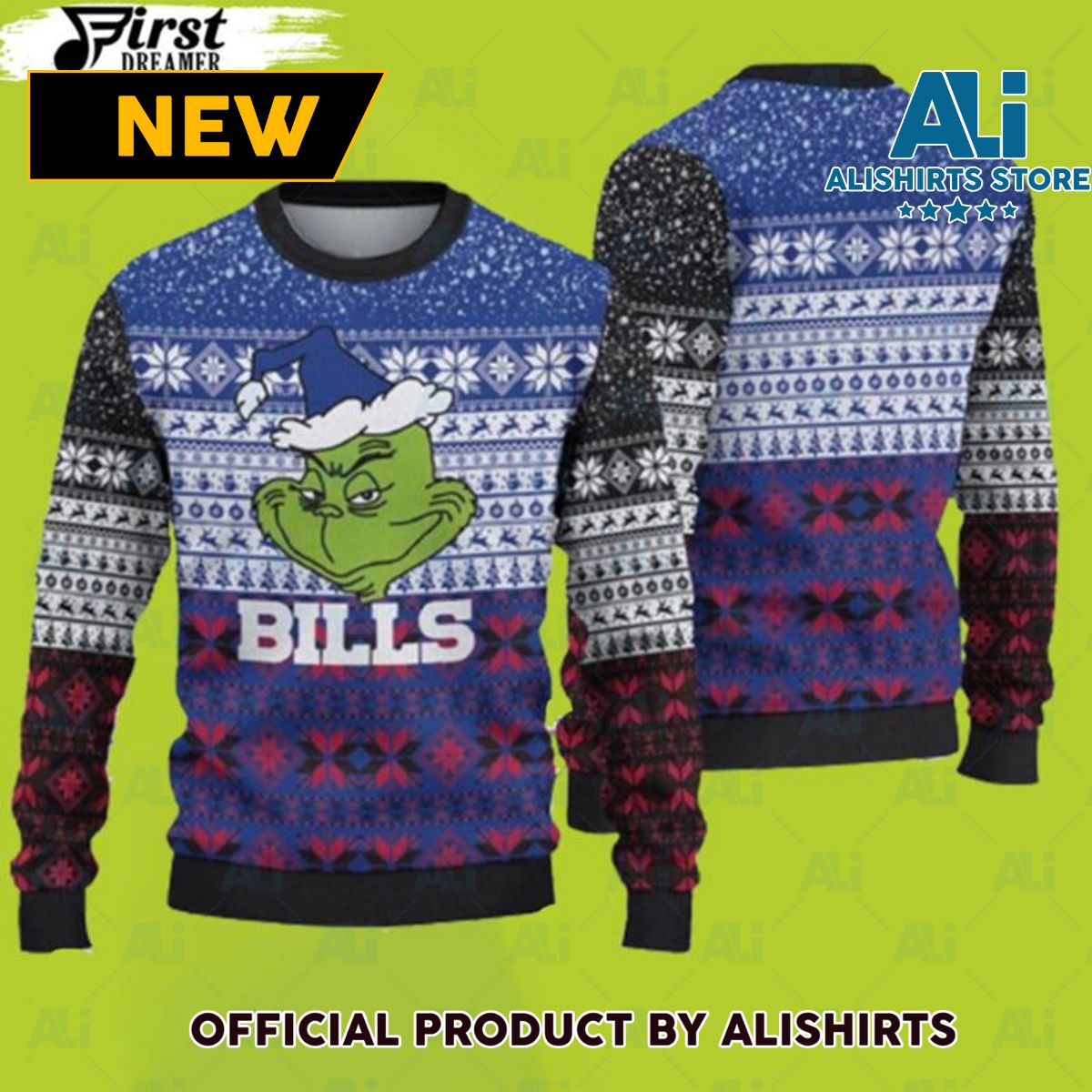 Buffalo Bills Christmas Grinch Ugly Christmas Sweater Bills Christmas Sweater