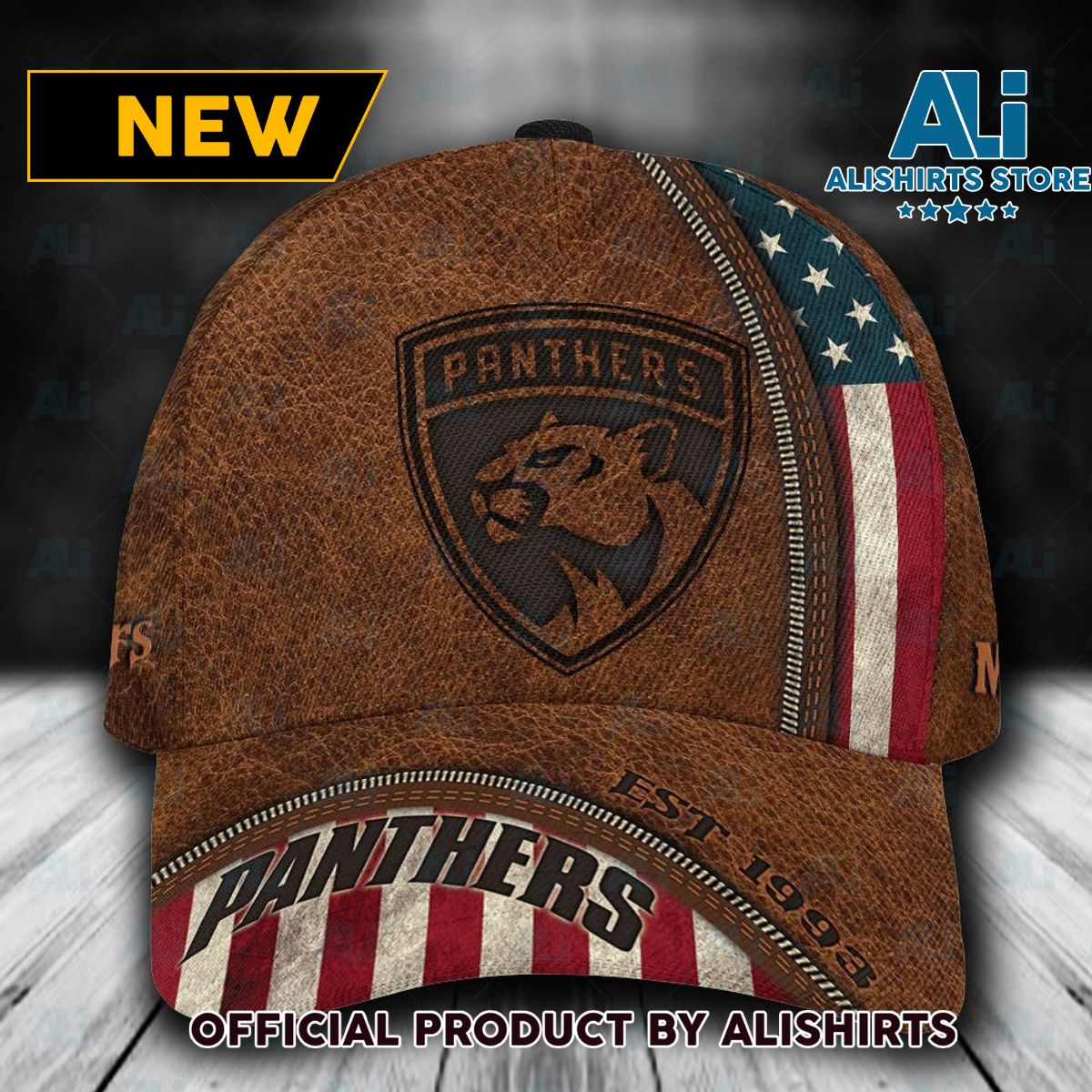 Personalized Florida Panthers USA Flag Classic Cap