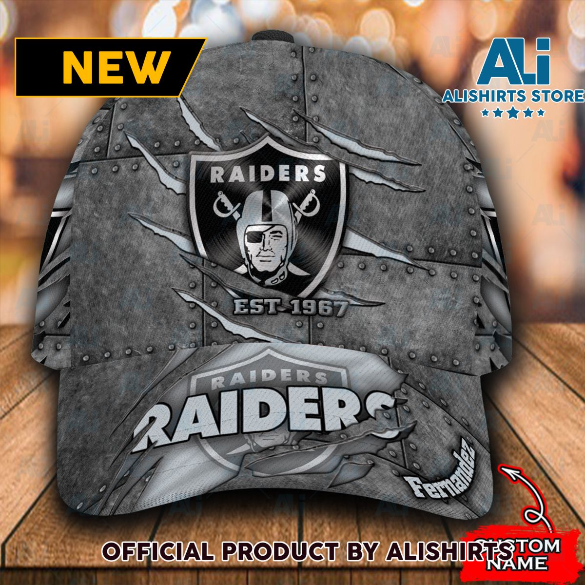 Personalized Las Vegas Raiders Luxury Classic Cap