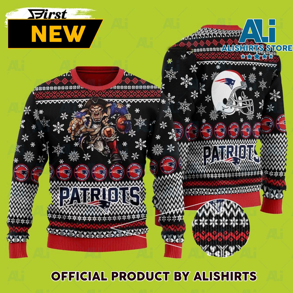 Patriots New England Patriots Ugly Christmas Sweater