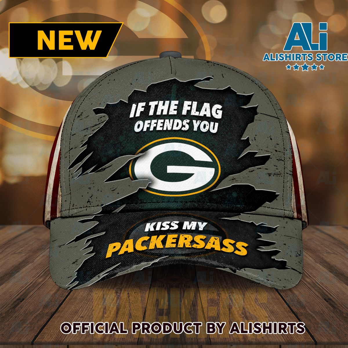 Green Bay Packers If The Flag Offends You Kiss My Packersass Classic Baseball Cap