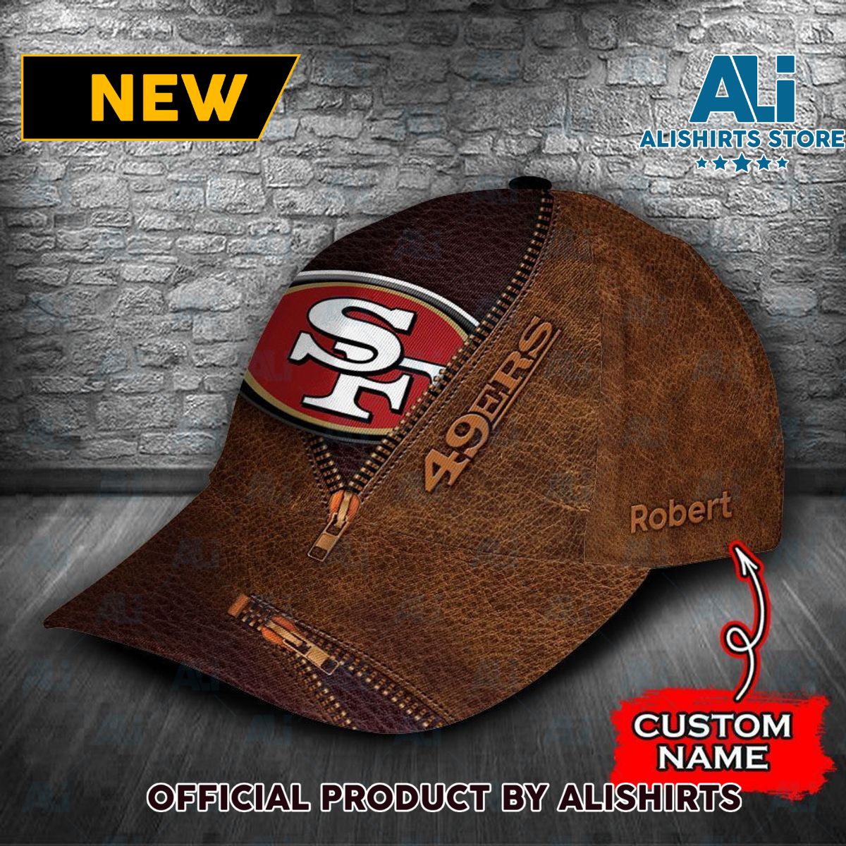 Personalized San Francisco 49ers Zipper Classic Cap