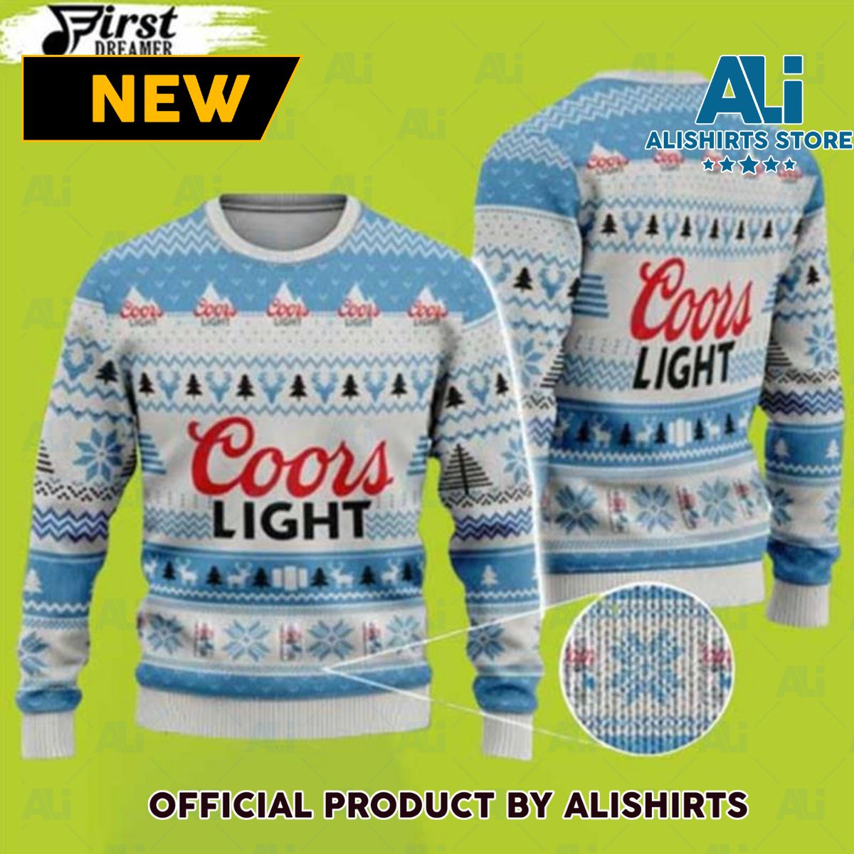 Coors Light Ugly Christmas Sweater Coors Light Ugly Christmas Sweater 3D Gift For Christmas