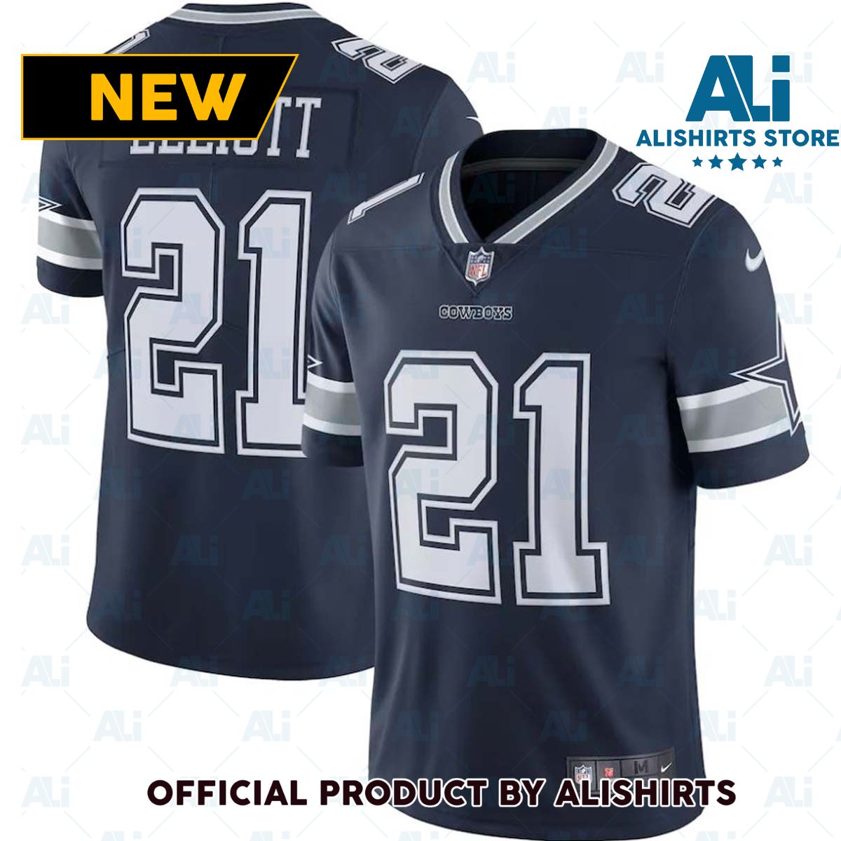 Nike Dallas Cowboys Ezekiel Elliott  21 Limited NFL Football Jersey