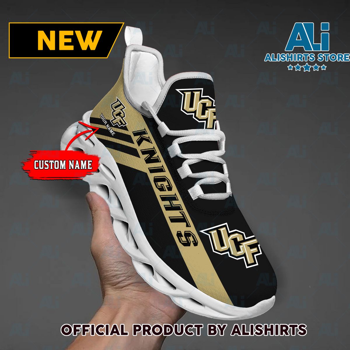 NCAA 1 UCF Knights Custom Name Max Soul Shoes