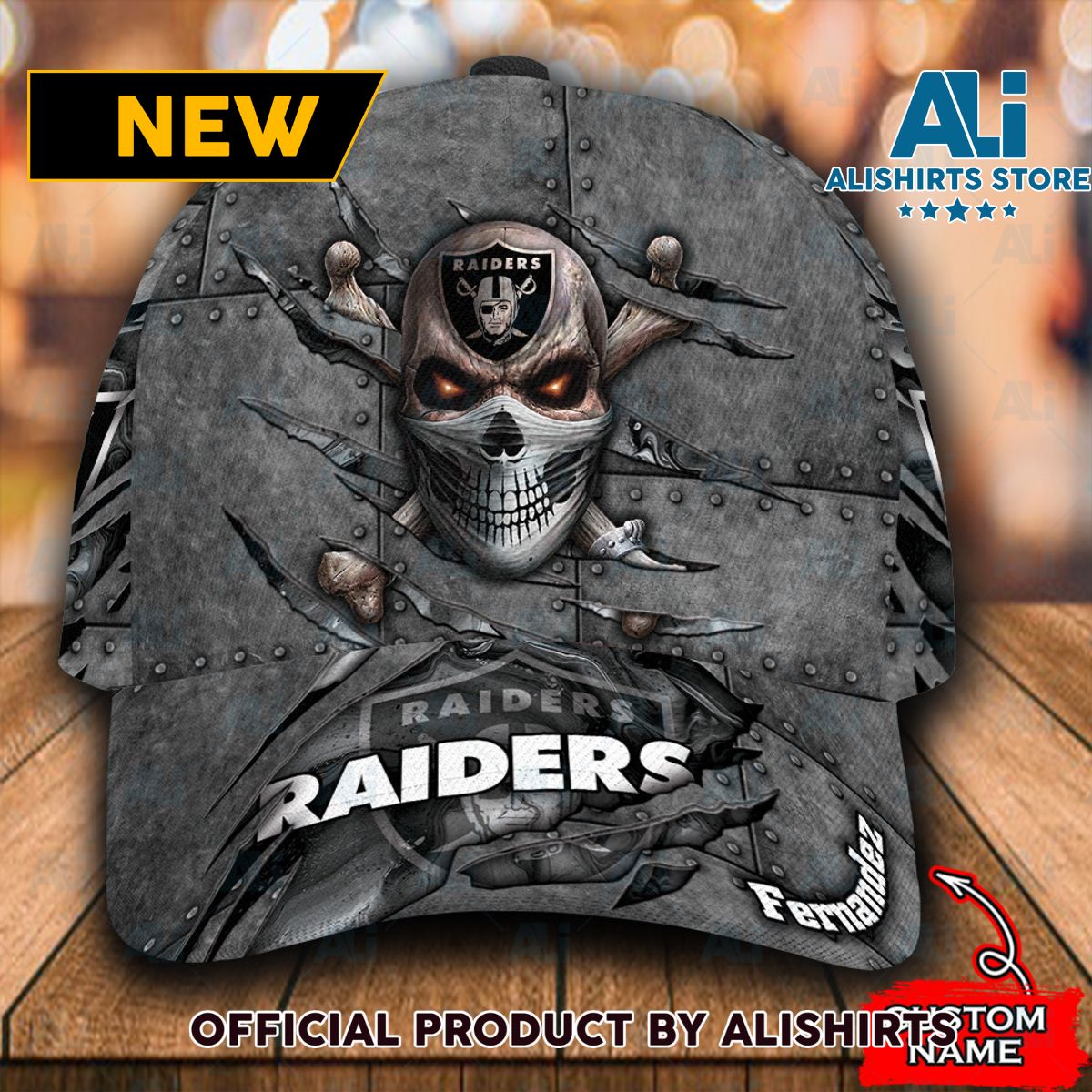 Personalized Las Vegas Raiders Skull Classic Cap