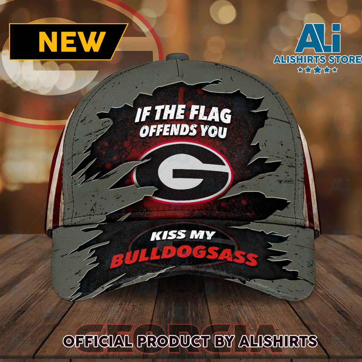 Georgia Bulldogs If The Flag Offends You Kiss My Bulldogsass Classic Baseball Cap