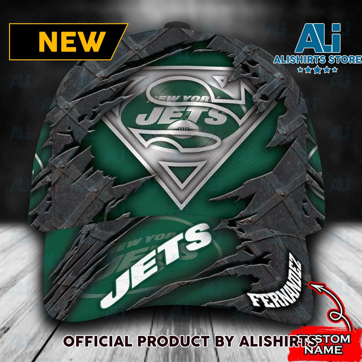 Personalized New York Jets Superman Logo Classic Cap