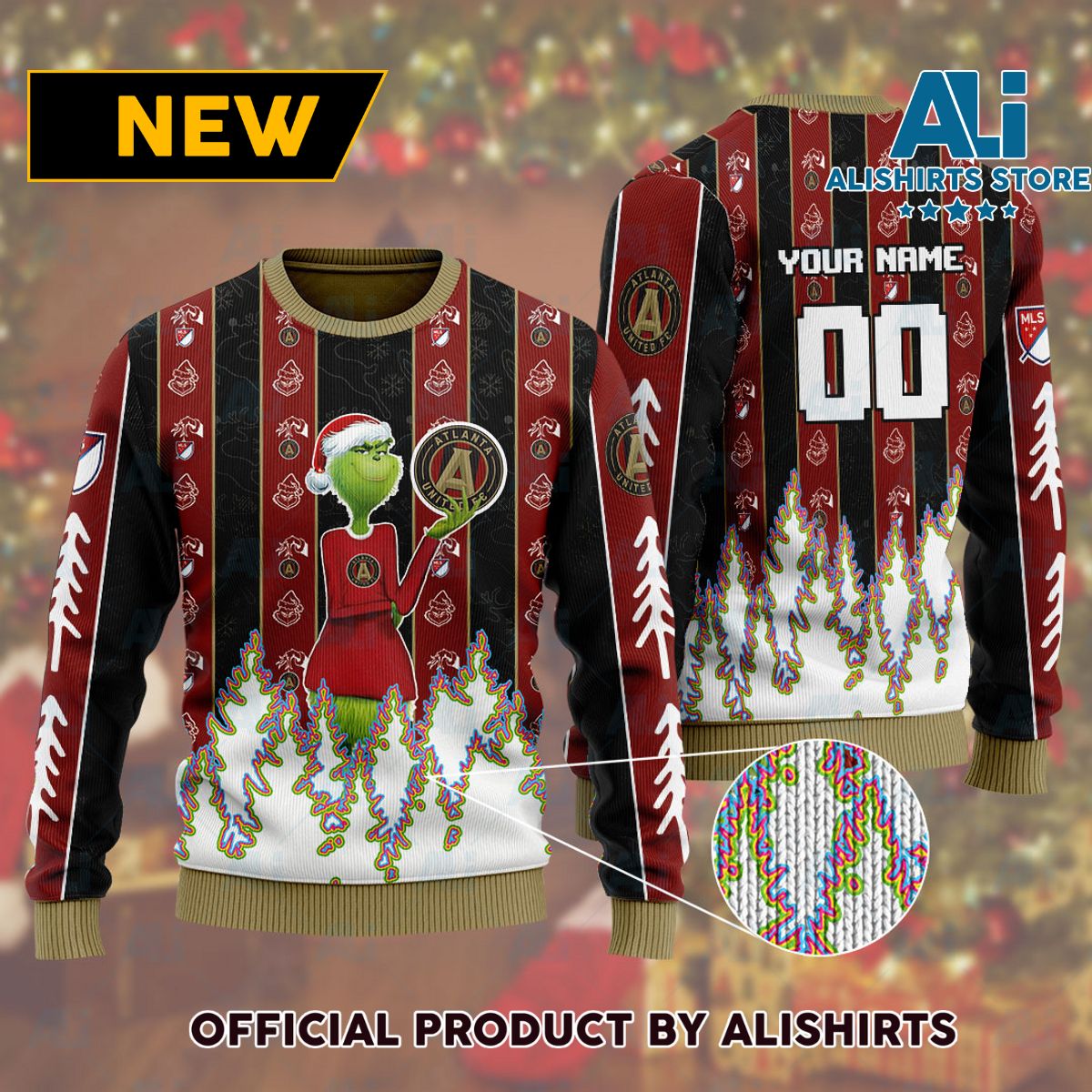 MLS Atlanta United Ugly Christmas Sweater