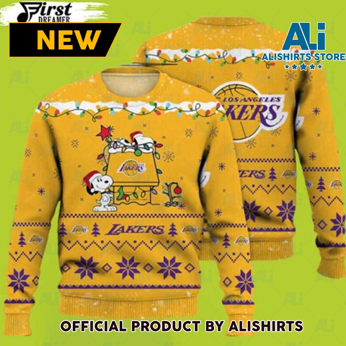 Lakers Ugly Sweater Los Angeles Lakers Snoopy Ugly Christmas Sweater 3D Gift For Christmas