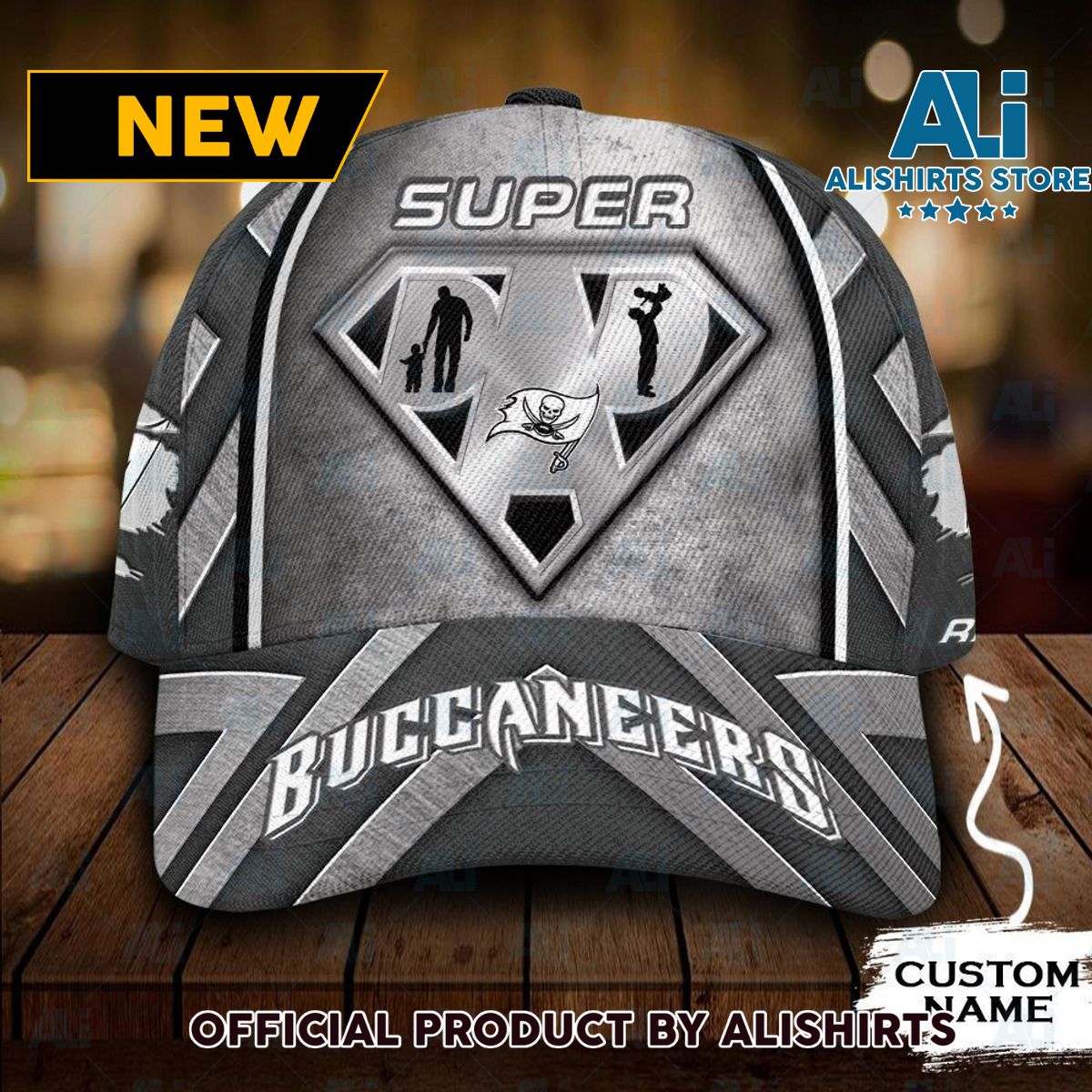 Personalized Tampa Bay Buccaneers Superman Dad Classic Cap