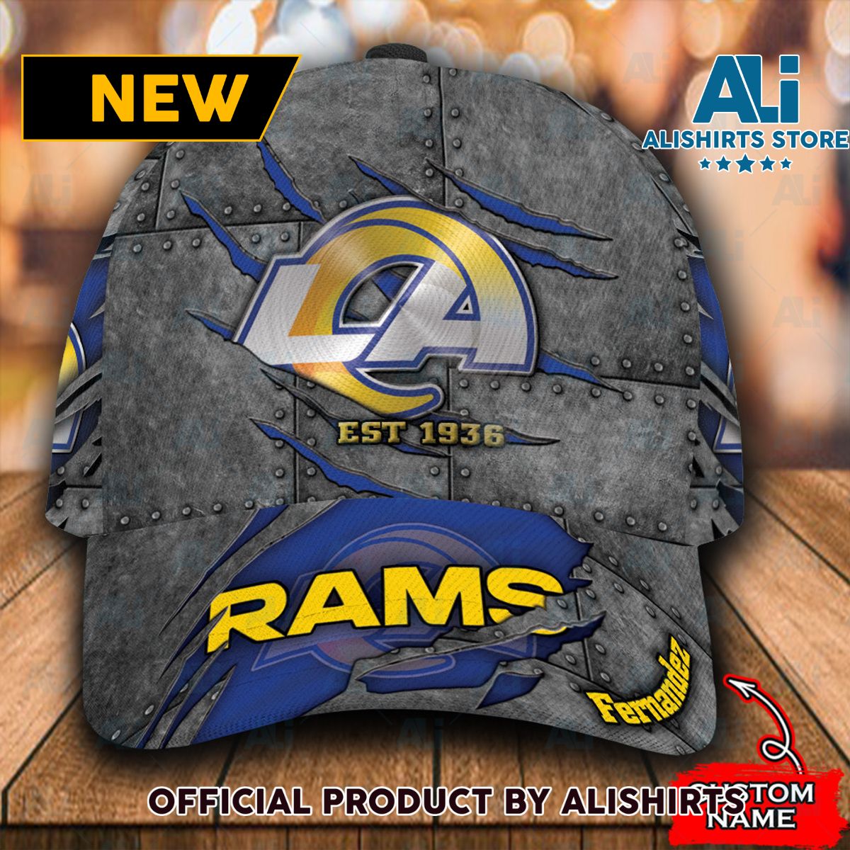 Personalized Los Angeles Rams Classic Cap