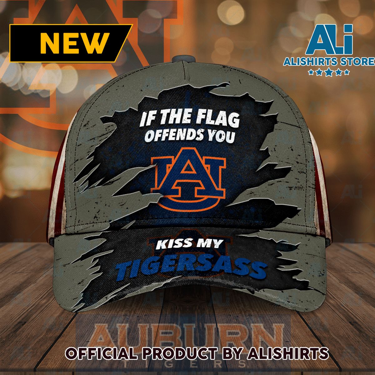 Auburn Tigers If The Flag Offends You Kiss My Tigersass Classic Baseball Cap