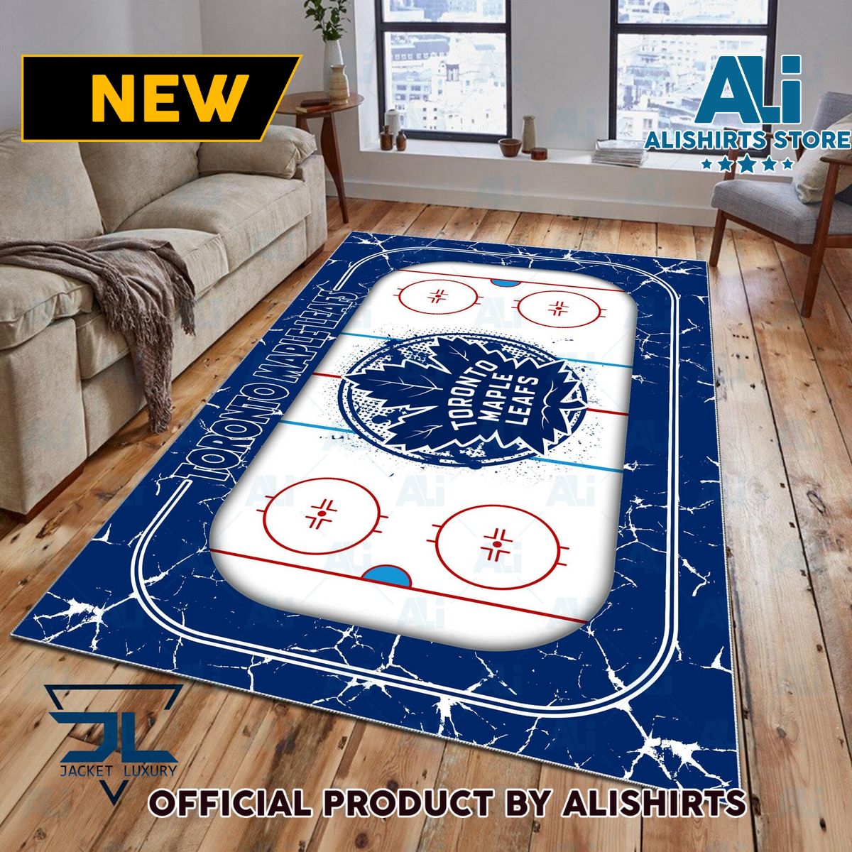 Toronto Maple Leafs NHL team Rug Carpet