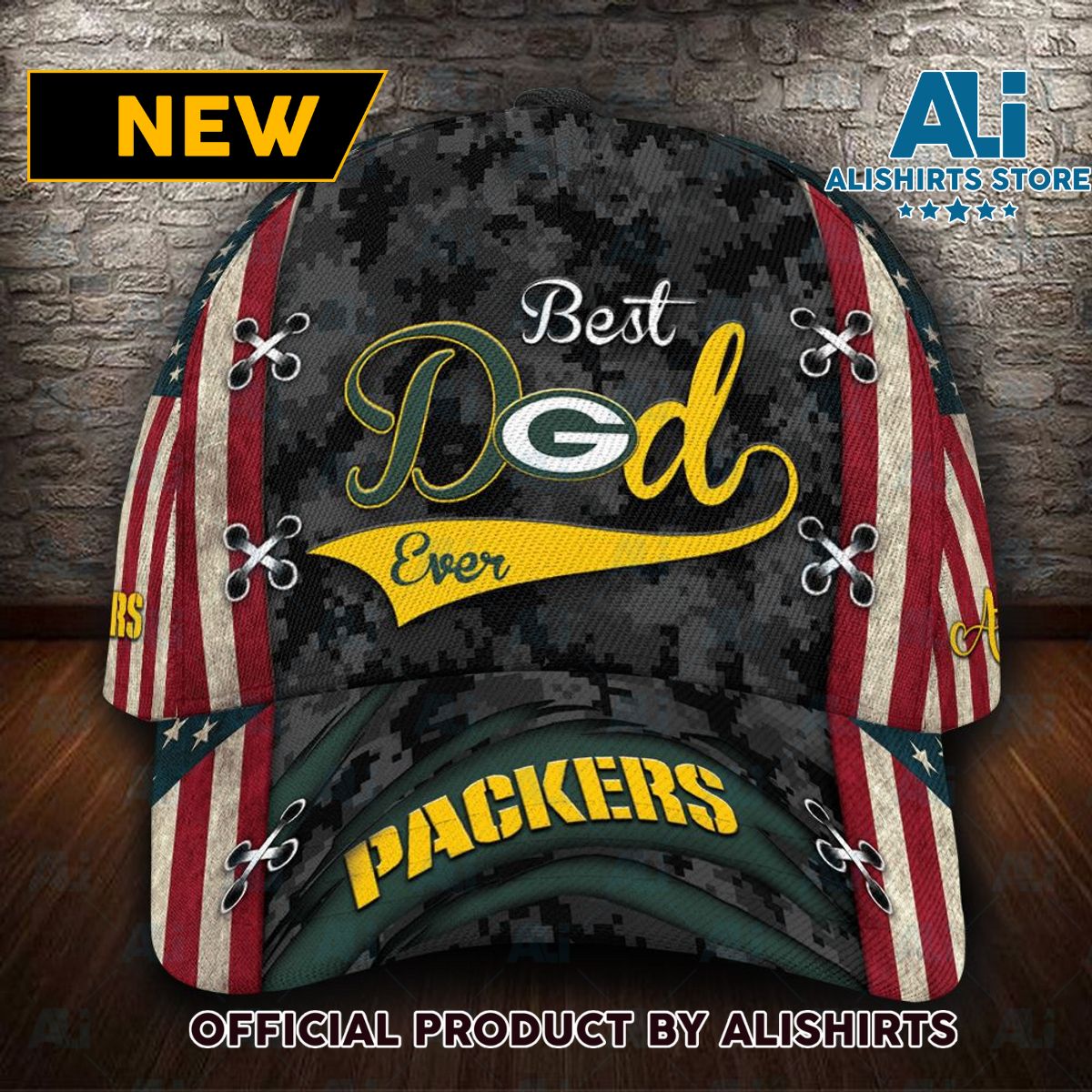 Personalized Green Bay Packers Best Dad Ever Classic Cap