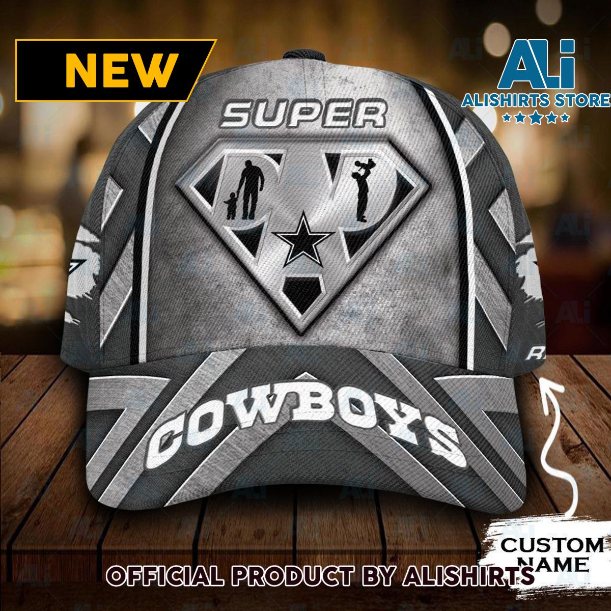 Personalized Dallas Cowboys Superman Dad Classic Cap