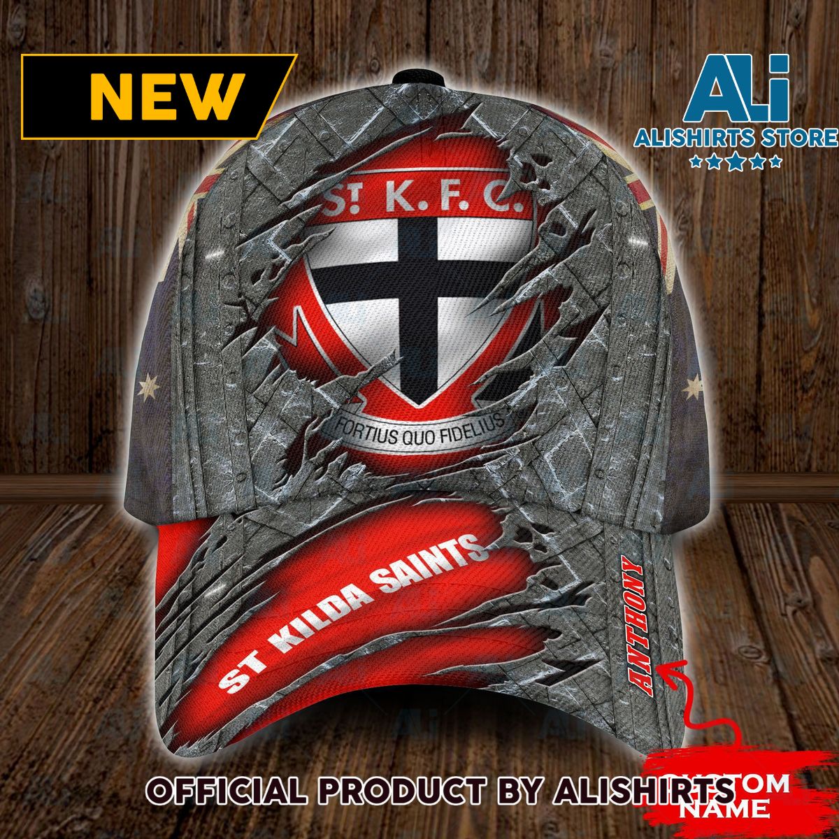 Personalized St Kilda Saints AFL Classic Cap