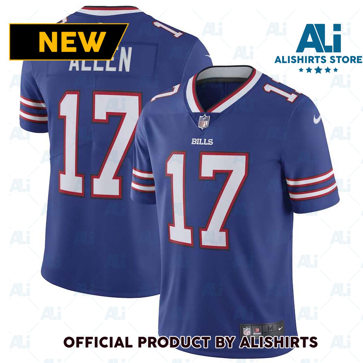 Nike Buffalo Bills Josh Allen  17 Limited NFL Football Jersey