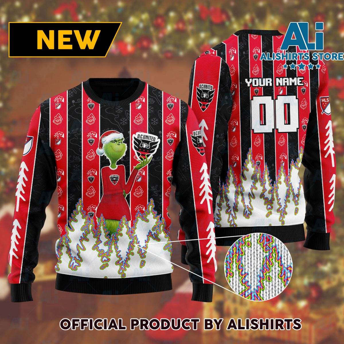 MLS D.C. United Ugly Christmas Sweater