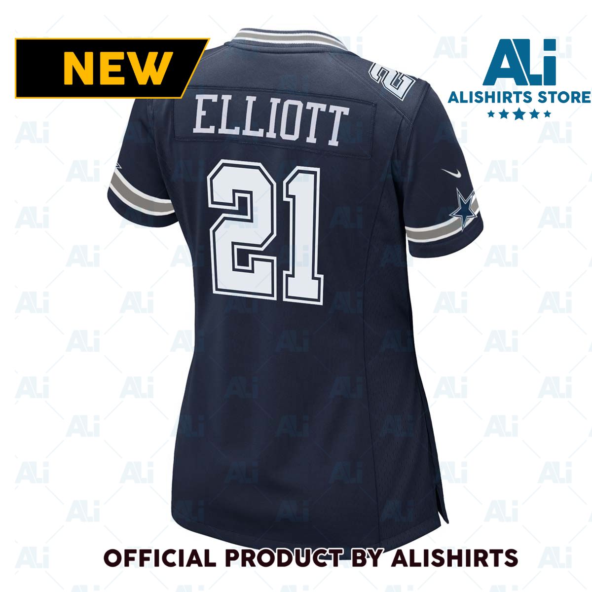 Nike Women's Dallas Cowboys Ezekiel Elliott  21 Game NFL Football Jersey